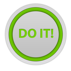 Do it circular icon on white background