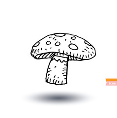 Food icon mushroom, vector illustration.
