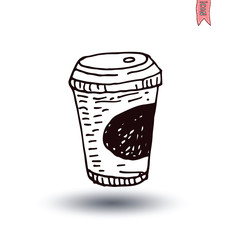Drink Icons. Hand drawn vector illustration.