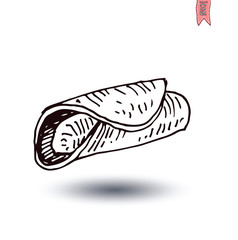 Cake food icon, vector illustration.