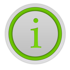 information circular icon on white background