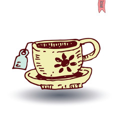 tee cup icon, vector.