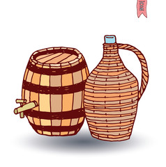barrel icon, vector illustration