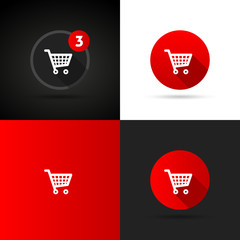 Vector shopping cart
