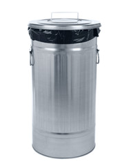 Recycling bin isolated on white