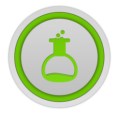 Chemist circular icon on white background