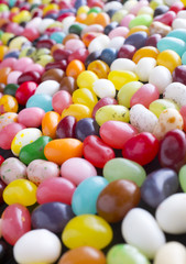Fototapeta na wymiar A sea of jelly bean candy