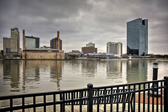 Toledo Ohio City Skyline