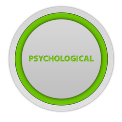 Psychological circular icon on white background
