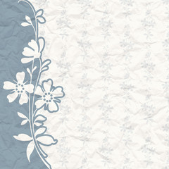 Vintage background for the invitation with flowers