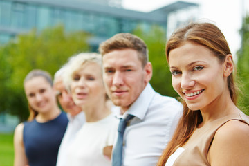 Portrait vom zufriedenen Business Team