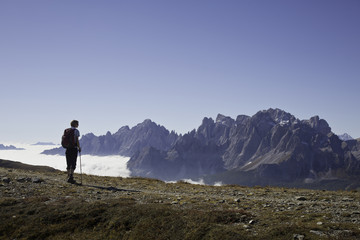 Obraz premium Dolomitenpanorama vom Kranischen Höhenweg aus gesehen