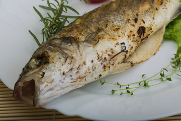 Grilled seabass