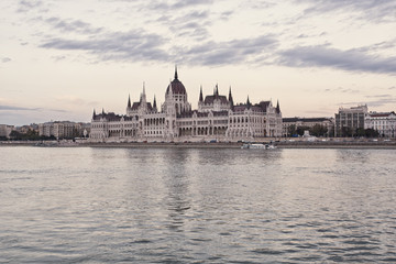 Fototapeta na wymiar Building of Parliament in Budapest. Hungary.