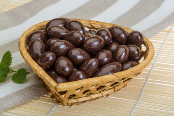 Almond in chocolate