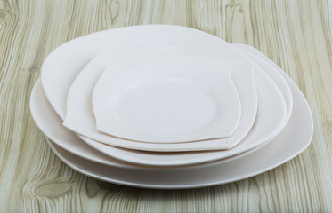 White plates