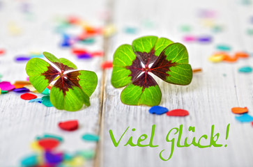viel glück karte