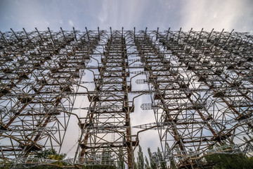 Duga-3 Soviet radar system in Chernobyl Zone, Ukraine
