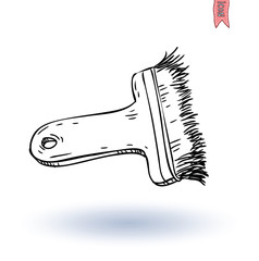 Paint brush icon, vector illustration