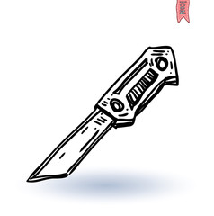 Knife, vector illustration