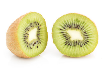 kiwi on white background. close-up