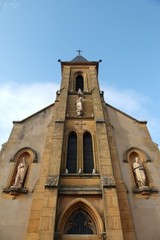 Fototapeta na wymiar Chapel of Saint-Laurent-d'Oingt in Beaujolais, France