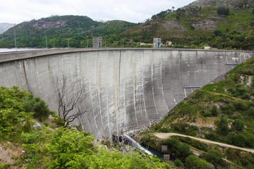 Hydropower dam in Peneda Geres, Portugal