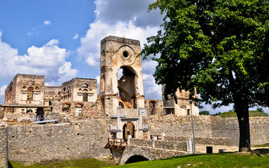 Krzyztopor castle ruins in Ujazd village Poland.