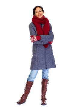 Woman in winter coat