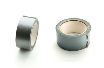 Two  rolls of silver adhesive tape