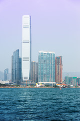 Fototapeta premium Views of the city and the port of Hong Kong.