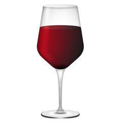 Calice di vino rosso