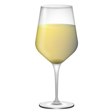 Calice di vino bianco