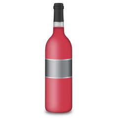 Bottiglia di vino rosato