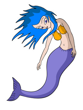 Pretty mermaid draw
