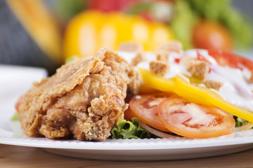 Fried Chicken salad