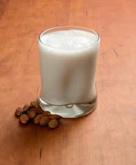 Almond Milk on Table