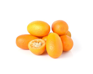 kumquat fruits isolated on white background