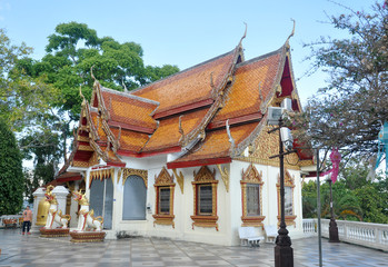 The pagoda in Chiang Mail, The north of Thailand