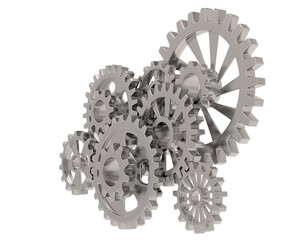 gears on white