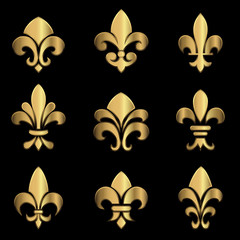 Gold Fleur De Lis © Giraphics