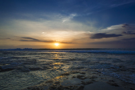 Sunset on the beach