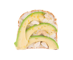 healthy avocado sandwich