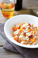 Rice with peppers and carrots