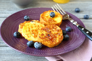 French toast on a plate