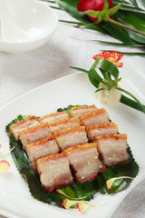 Chinese dishes, roast pork