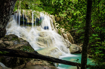 Erawan waterfall national park Kanjanaburi Thailand