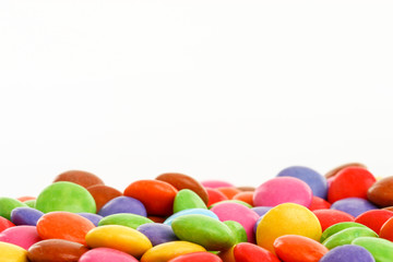 Schokolinsen: Platz für Text für Einladung oder Plakat für Feier