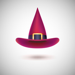 Red witch hat for Halloween.