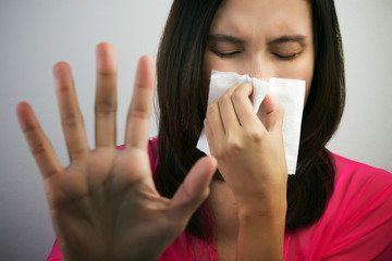 Flu cold or allergy symptom